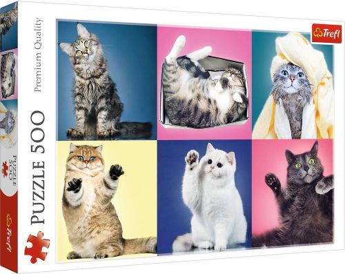 Пазлы "Котики", 500 элементов фото