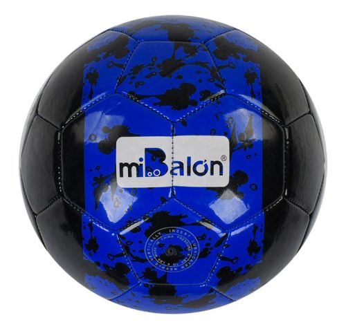 Мяч футбольный размер №5, синий фото