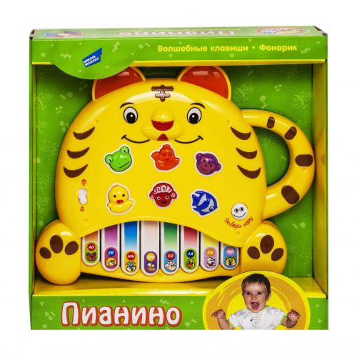 Электронная развивающая игрушка Пианино. Тигренок желтый картинка Электронная развивающая игрушка Пианино. Тигренок желтый фото