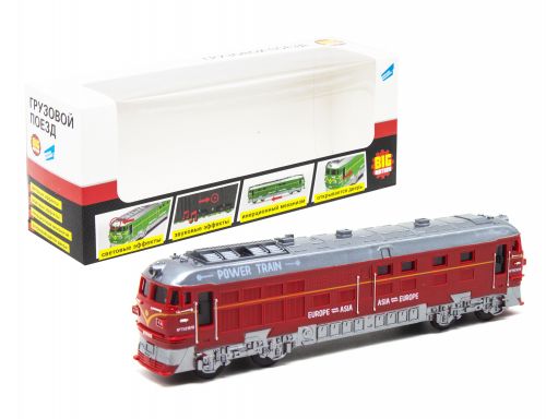 Машинка "Вантажний потяг", червоний  мініатюра фото 1