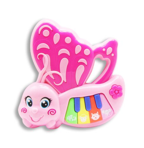 Интерактивная игрушка "Пианино.  Бабочка", розовый фото