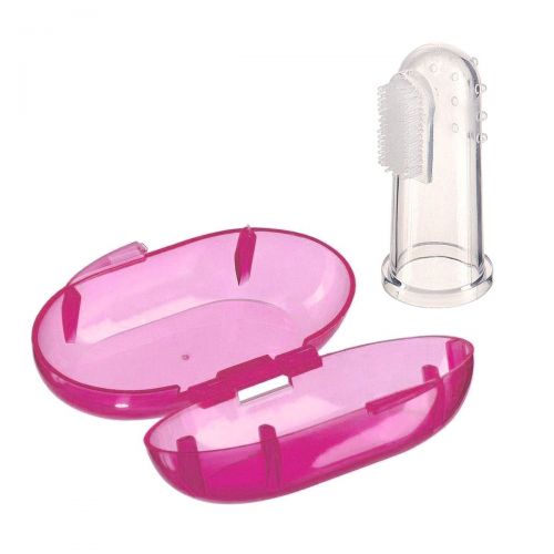 Щітка для зубів у футлярі (рожевий) фото