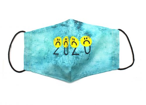 Багаторазова 4-х шарова захисна маска "Смайл 2020", розмір 4 фото