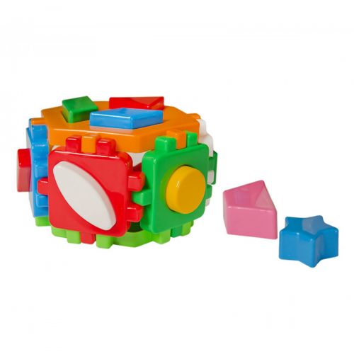 Игрушка куб "Умный малыш Гексагон 2 ТехноК" (сортер) фото
