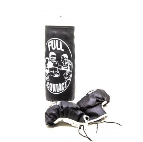 Дитячий боксерська груша 43 * 17 з рукавичками 22 * 11, чорний фото