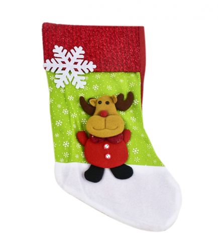 Різдвяний носок для подарунків "Олень" фото