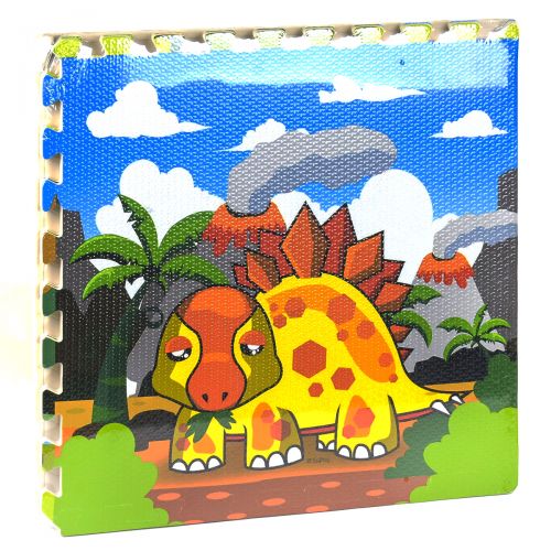 Коврик-пазл игровой EVA Динозавры С 36570 (12) 4 шт в упаковке, 60х60 см  [Пленка] фото