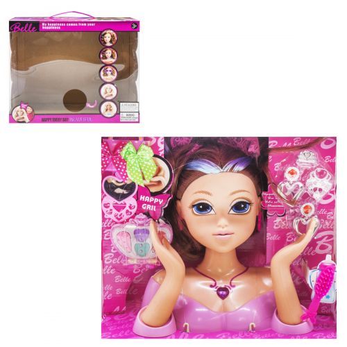 Лялька-манекен для зачісок "Beautiful", в рожевому фото