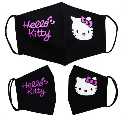 Багаторазова 4-х шарова захисна маска "Hello Kitty" розмір 3, 7-14 років фото