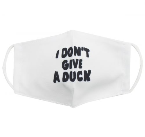 Многоразовая 4-х слойная защитная маска "I dont give a duck" размер 3, 7-14 лет фото