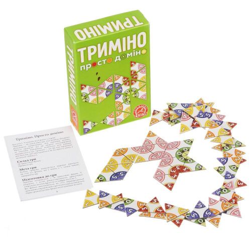 Настільна гра "Триміно", укр картинка Настільна гра "Триміно", укр фото