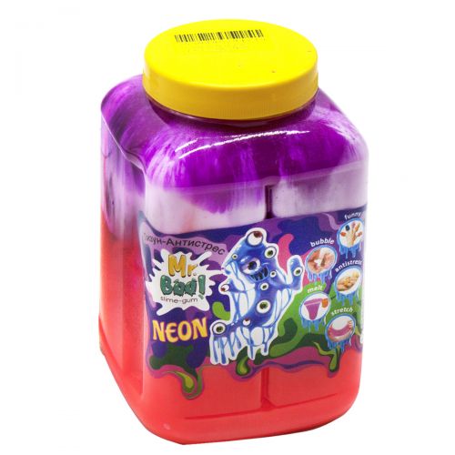 Лизун-антистресс "Mr.  Boo: Neon", 1000 г (фиолетовый+) фото
