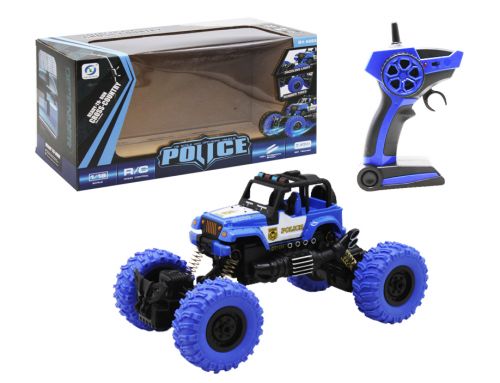 Машинка на радиоуправлении "Police", синий фото