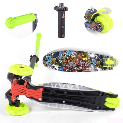 Самокат "Best Scooter", салатовий картинка Самокат "Best Scooter", салатовий фото
