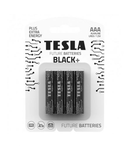 Батарейки "TESLA AAA: BLACK+", 4 шт картинка Батарейки "TESLA AAA: BLACK+", 4 шт фото