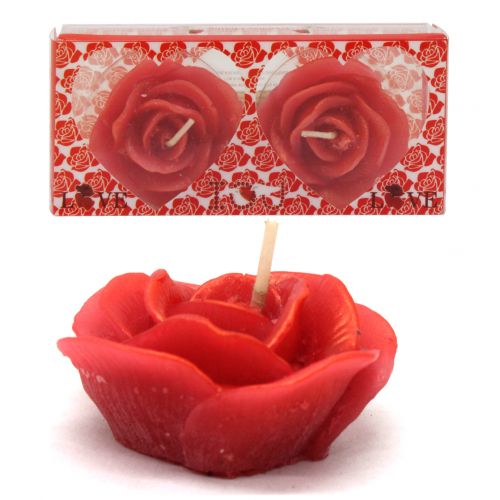 Набір свічок "Троянди", червоний  мініатюра фото 1