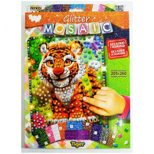 Набор для творчества "Блестящая мозаика: Тигрик" фото