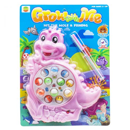 Интерактивная игрушка "Рыбалка: Динозаврик", розовый фото