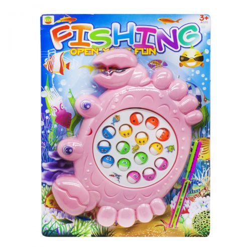 Интерактивная игрушка "Рыбалка: Крабик", розовый фото