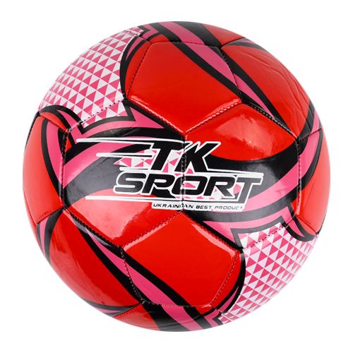 Мяч футбольный "TK Sport", красный фото