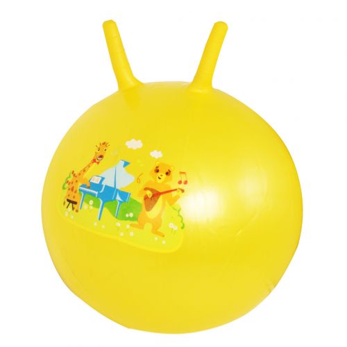 М'яч для фітнесу "Рога" 50 см, жовтий фото