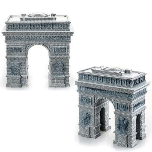 Уцінка.  3D пазл "Тріумфальна арка", 277 дет надірвана упаковка, всередині специфічний запах деревини фото