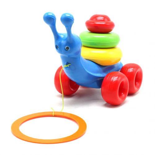 Развивающая игрушка "Улитка", синий фото