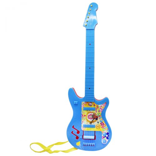 Гитара шестиструнная, синяя фото