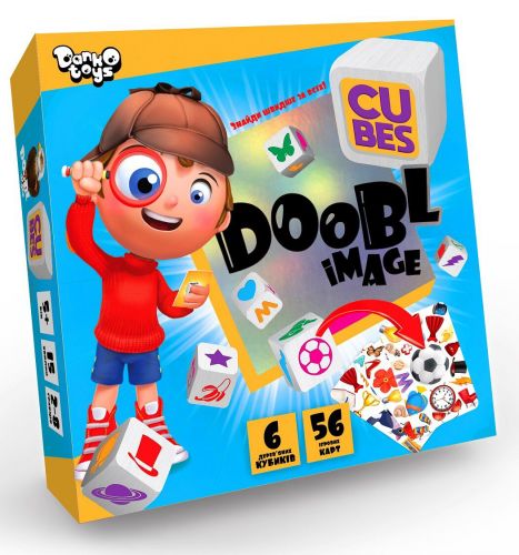 Настільна гра "Doobl Image Cubes", укр фото
