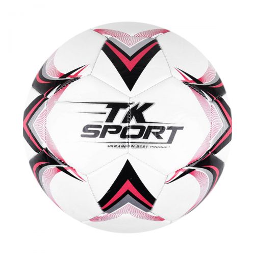 Мяч футбольный "TK Sport", белый фото