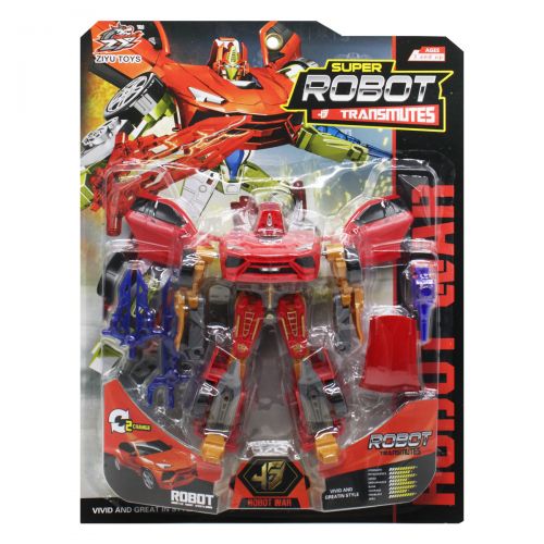 Трансформер "Super Robot", красный фото