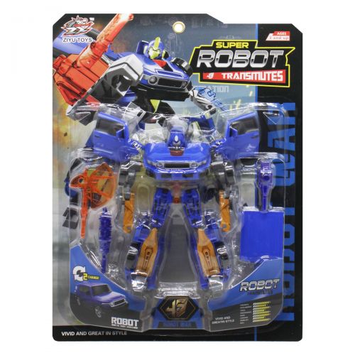 Трансформер "Super Robot", синій фото