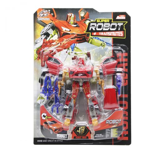 Трансформер "Super Robot", червоний фото