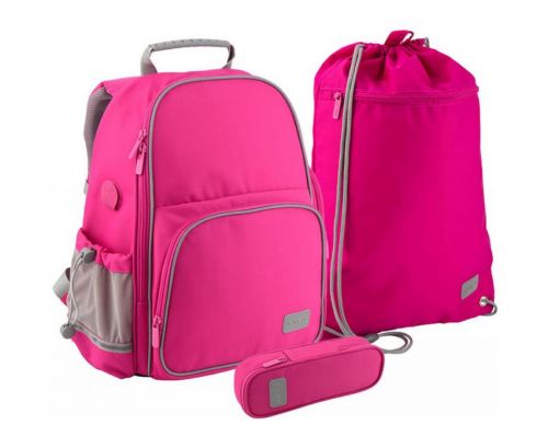 Набір рюкзак + пенал + сумка для взуття Kite 720-1 Smart рож фото
