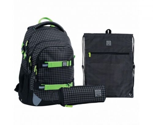 Набір рюкзак + пенал + сумка для взуття WK 727 Checkered фото