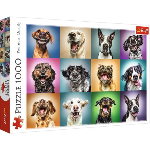 Пазли "Смішні портрети собак", 1000 елементів фото