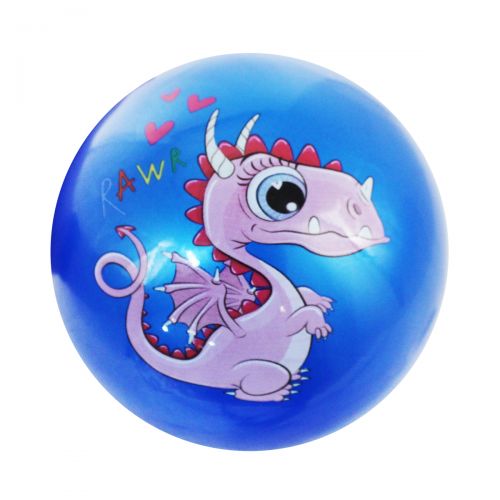Мячик "Дракон", синий фото