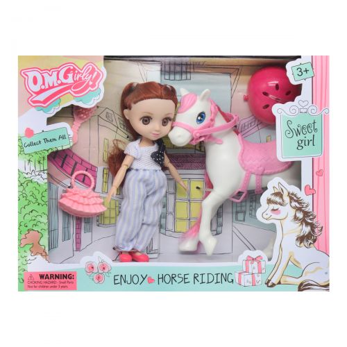 Игровой набор "Кукла Мия с конем", розовый фото