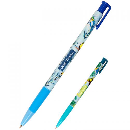Кулькова ручка "Cold Tropic", синя паста фото