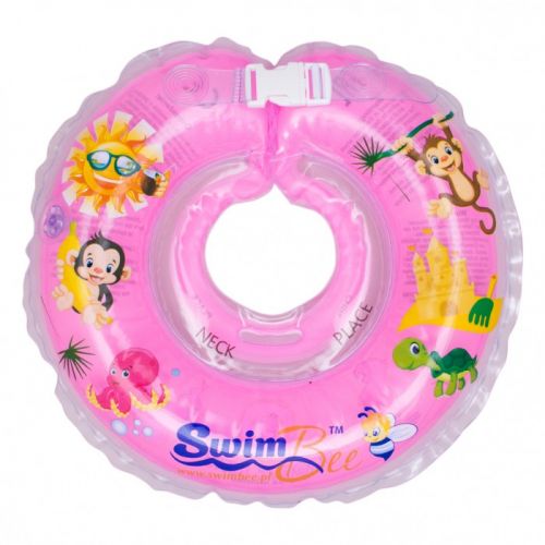 Круг для купания младенцев, розовый фото