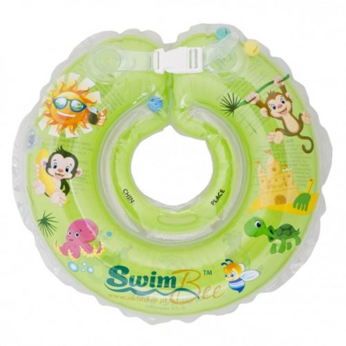 Круг для купания младенцев, зеленый фото