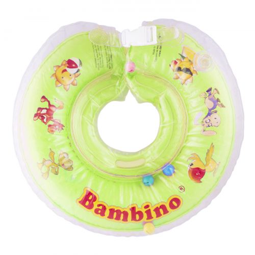 Круг для купания младенцев "Bambino", зеленый фото