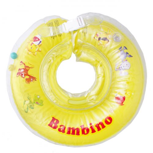 Круг для купания младенцев "Bambino", желтый фото