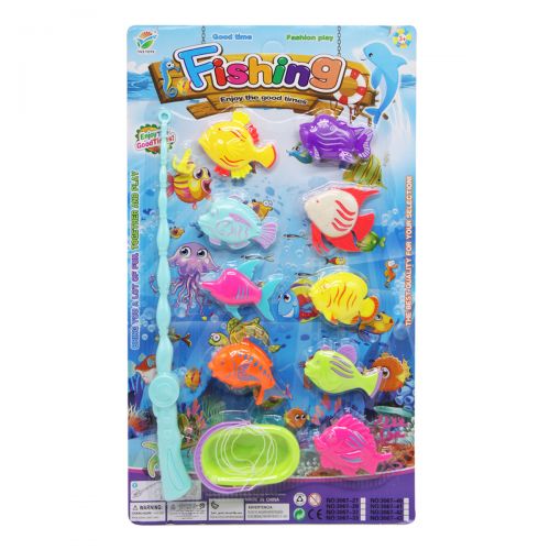 Игровой набор "Рыбалка", 9 рыбок картинка Игровой набор "Рыбалка", 9 рыбок фото