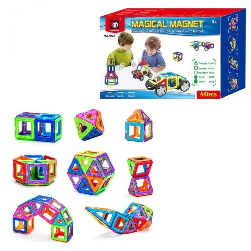 Магнитный конструктор "Magical Magnet" (40 деталей) картинка Магнитный конструктор "Magical Magnet" (40 деталей) фото