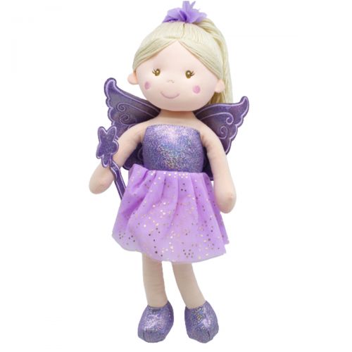 Кукла мягкая, фиолетовый фото