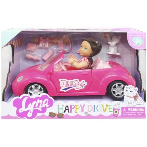 Ігровий набір "Лялька Лія в авто", рожевий фото