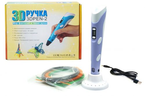 3D ручка (фиолетовый)  мініатюра фото 1