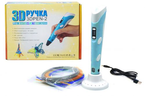 3D ручка (голубой)  мініатюра фото 1