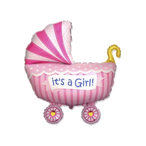 Кулька з фольги "It's a girl" фото